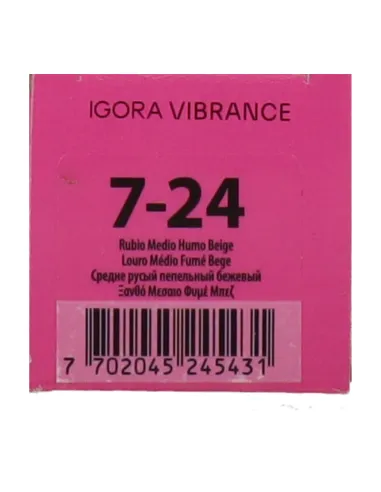 Schwarzkopf Igora Vibrance 7-24 - Rubio Medio Humo Beige 60 ml